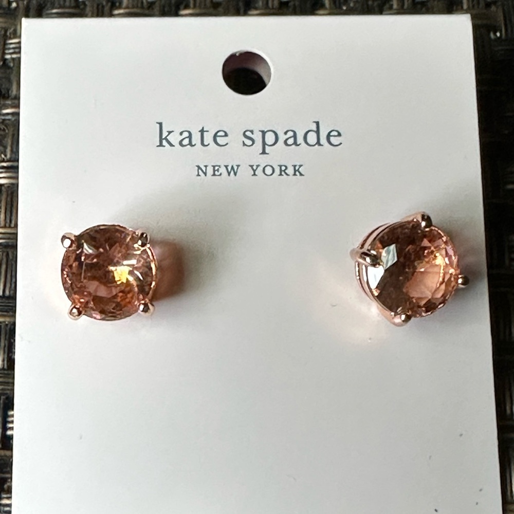 Kate Spade Pink Crystal Stud Earrings